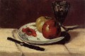 Still Life Apples and a Glass Paul Cezanne